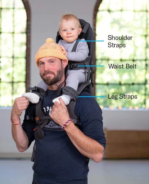 The MiniMeis G4 shoulder carrier keeps your youngster safe while
