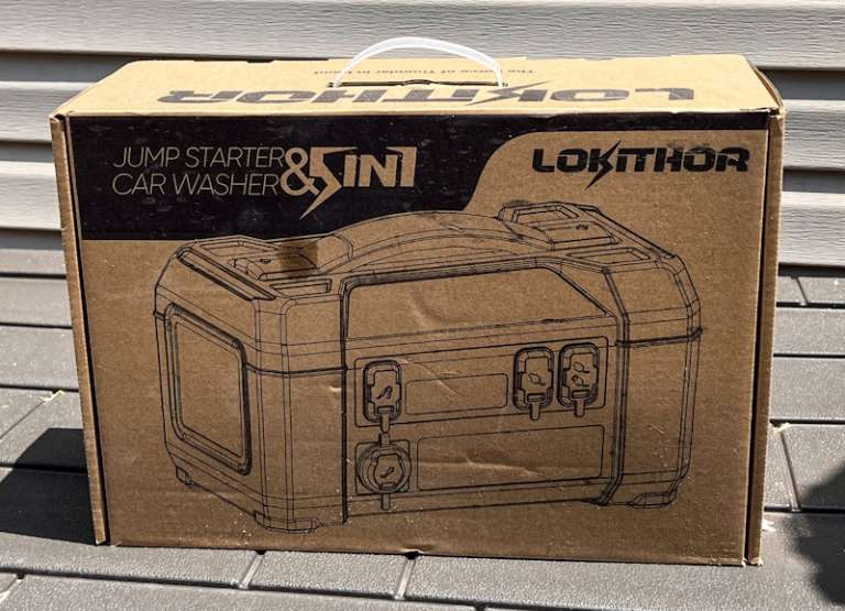 Lokithor AW401 Jump Starter with Car Washer review The Gadgeteer