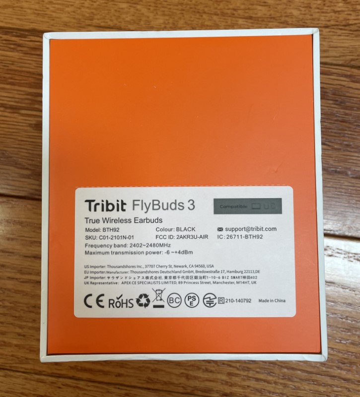Tribit Flybuds 3 Bluetooth earbuds 01