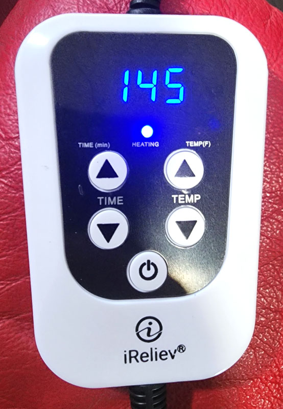 iReliev Far Infrared Heating Pad review - pain relief by getting