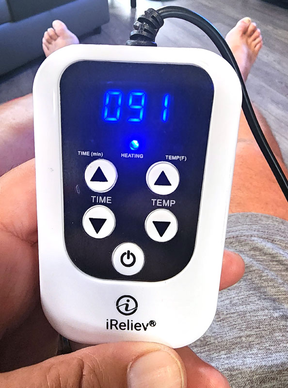 iReliev Far Infrared Heating Pad review - pain relief by getting