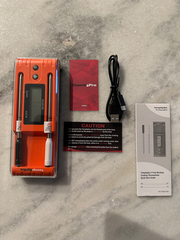 Twin Tempspike 500FT Truly Wireless Meat Thermometer with 2 Meat