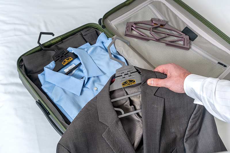 Make your next trip less wrinkly with Fold-n-Pack hangers - The Gadgeteer