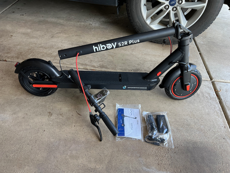 Hiboy S2R Plus Electric Scooter package contents
