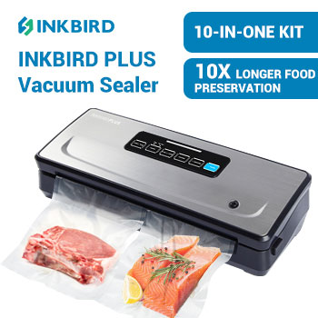 Review of INKBIRD PLUS vacuum sealer, 10-IN-ONE KIT, 10X LONGER FOOD  PRESERVATION 