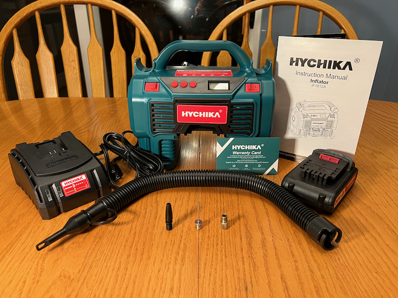 HYCHIKA Air Compressor package contents