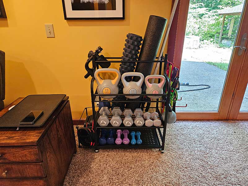 Home Gym Storage Solutions Basic Fitness Bundle Home Gym Storage