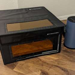 Wizmaker Enclosure and Air Purifier for laser engravers review – the powerful exhaust fan and air purifier protect you from smoke and fumes