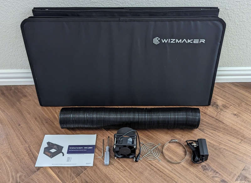 Wizmaker Enclosure and Air Purifier for laser engravers review
