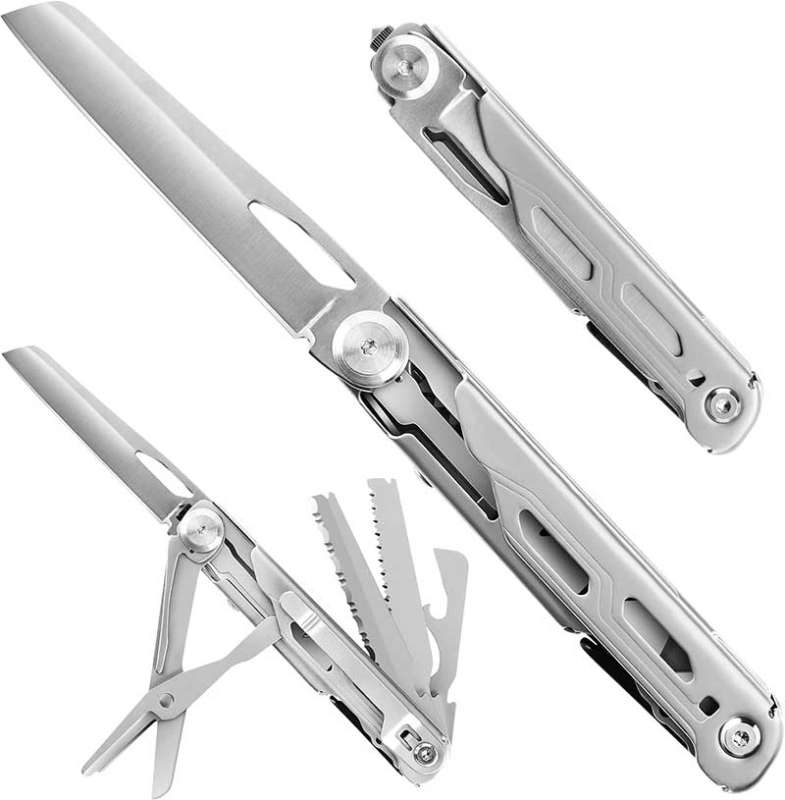 When closed, this multitool looks like the handle of a Leatherman