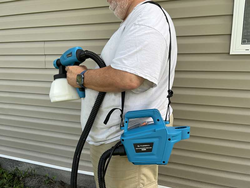 Tilswall 800W HVLP Paint Sprayer Electric Spray Gun review look out
