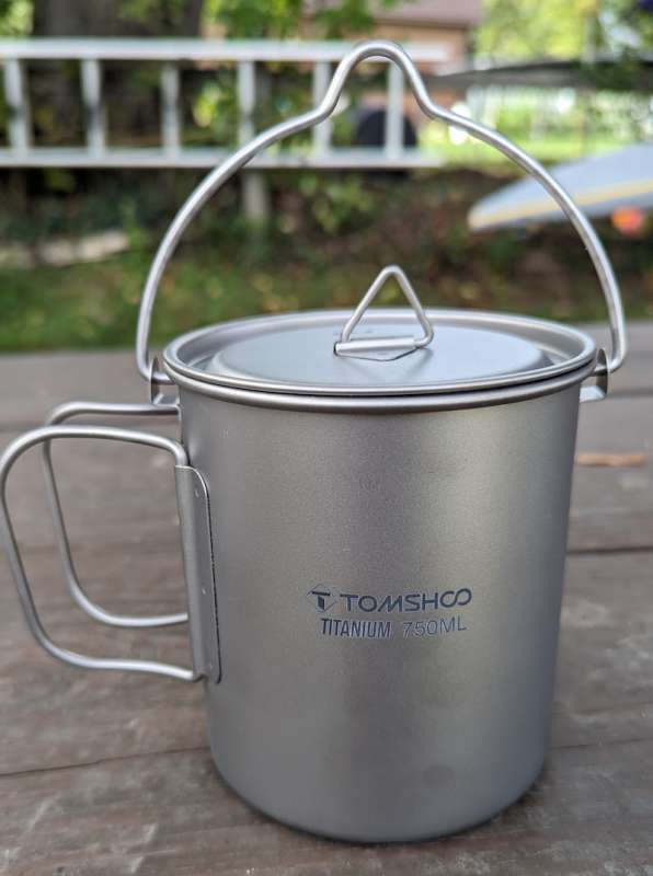 Tom Shoo Wood Stove and Titanium Pot review - Wood fired camp cooking ...