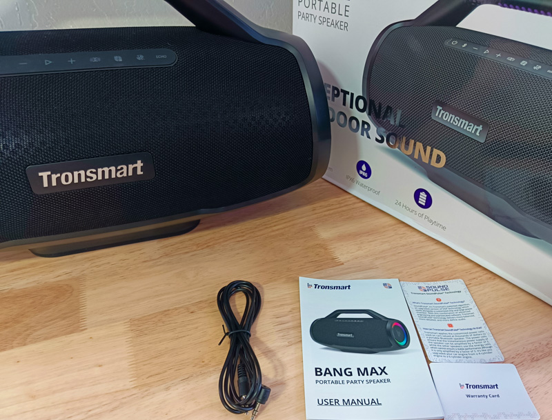 Tronsmart Bang Max Speaker 130W Party Speaker with 3 Way Sound System, Sync  Up 100+ Speakers, APP Control, Guitar/Mic Input