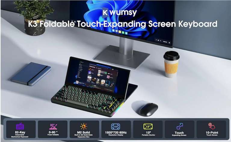 Kwumsy K3 Touch-Expanding Screen Keyboard review - a mechanical ...