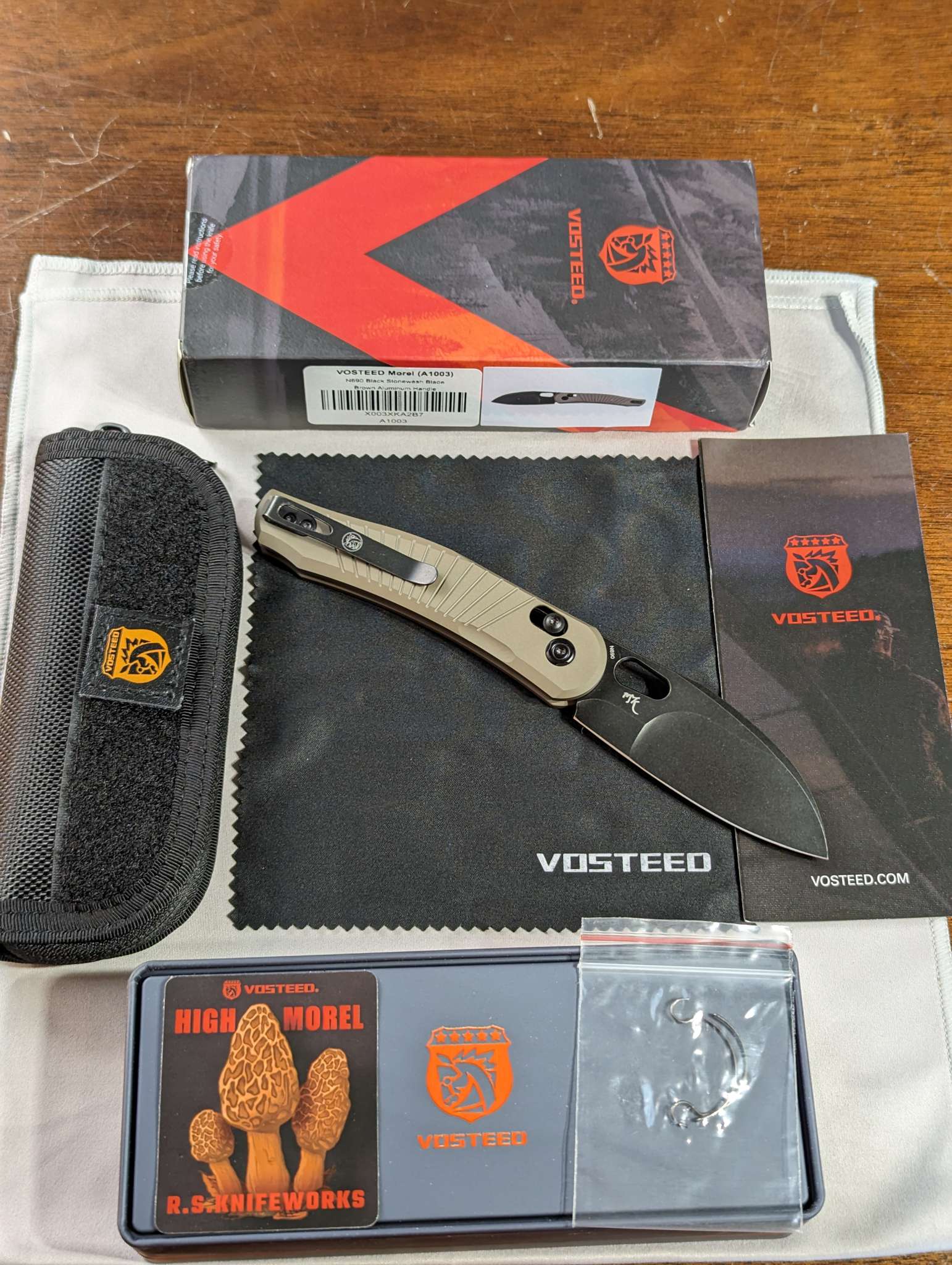 Vosteed Morel folding knife review a favorite for fungi fans The