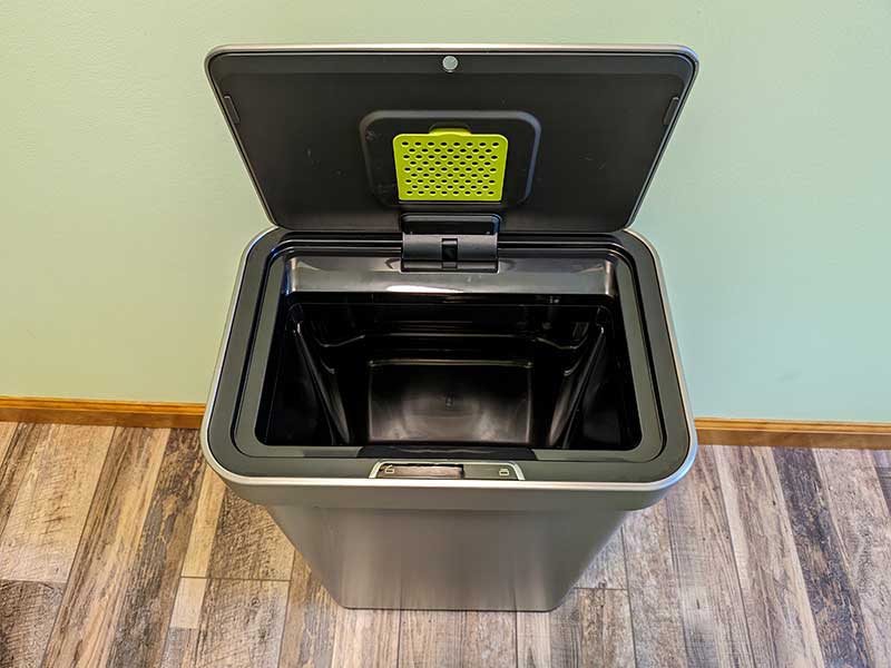 EKO Deluxe Mirage-T 50 liter smart trashcan review - handsfree, cordfree,  and affordable - The Gadgeteer