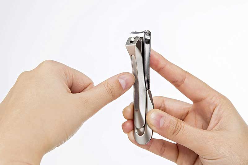 Japanese Stainless Steel Curved Blade Nail Clipper w/ File