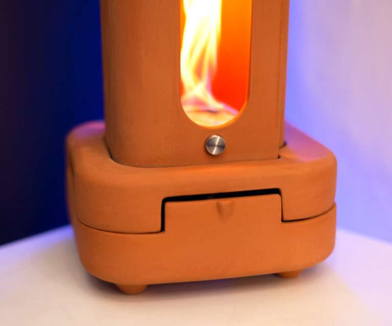 Here's a table top heater and diffuser that looks amazing and doesn't