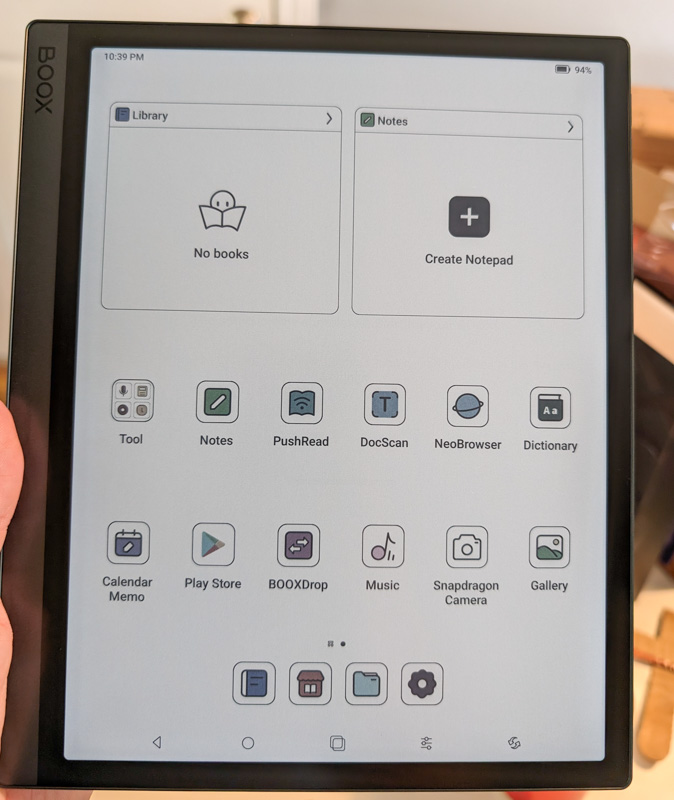 Low-Power Productivity Tablets : Boox Tab Ultra C
