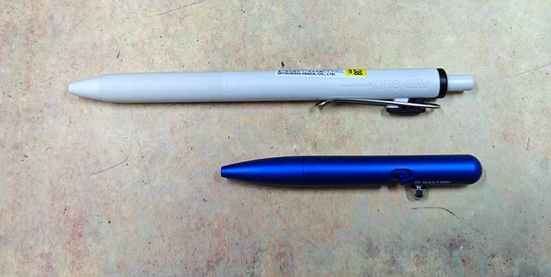 thumbnail image 2 of BASTION Bolt Action Pen – Slim Aluminum Blue, Fine Tip Professional Ballpoint For Office & Daily Use 2 of 4