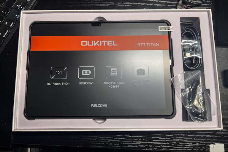 RT7 Rugged Tablet 5G, 32000mAh Batt, 24GB RAM, 1TB Max, Android 13, 48MP Cam