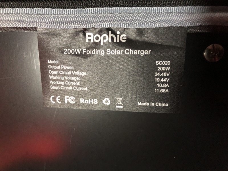 Rophie 200 Watt Portable Solar Panel 18