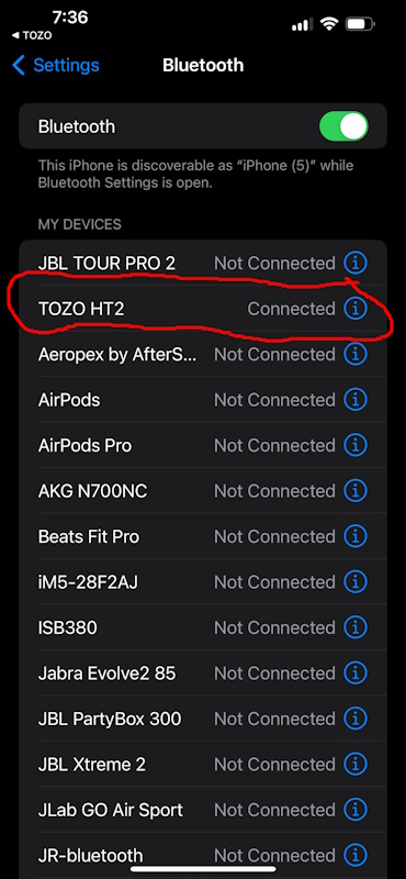 Tozo Headphones 15