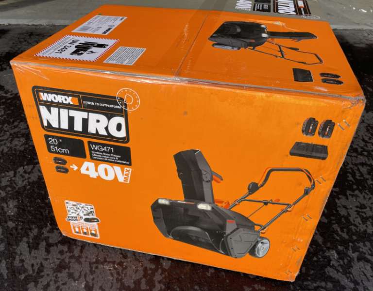 WORX Nitro 40V Power Share 20inch Snowblower review Clears away snow