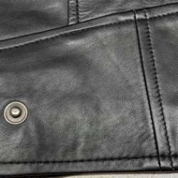 fjackets womens real leather black biker jacket 08