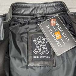 fjackets womens real leather black biker jacket 09