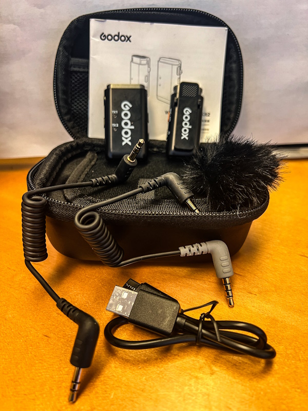 Godox-Mini microphone sans fil avec étui de chargement, WEC KIT1