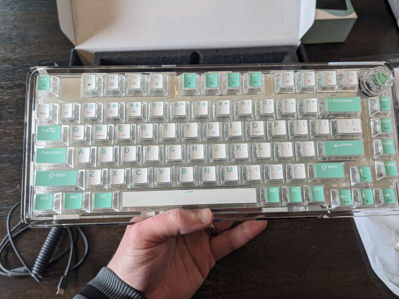 Close up view of keyboard