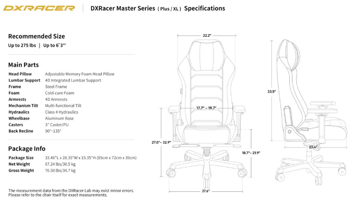 dxracer master 17