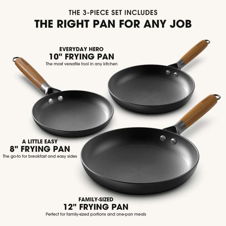 imarku Cast Iron Nonstick Skillet Set review The Gadgeteer