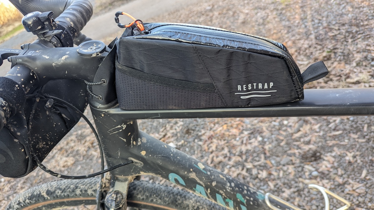 Restrap Adventure Race Top Tube Bag review - all your bike necessities ...