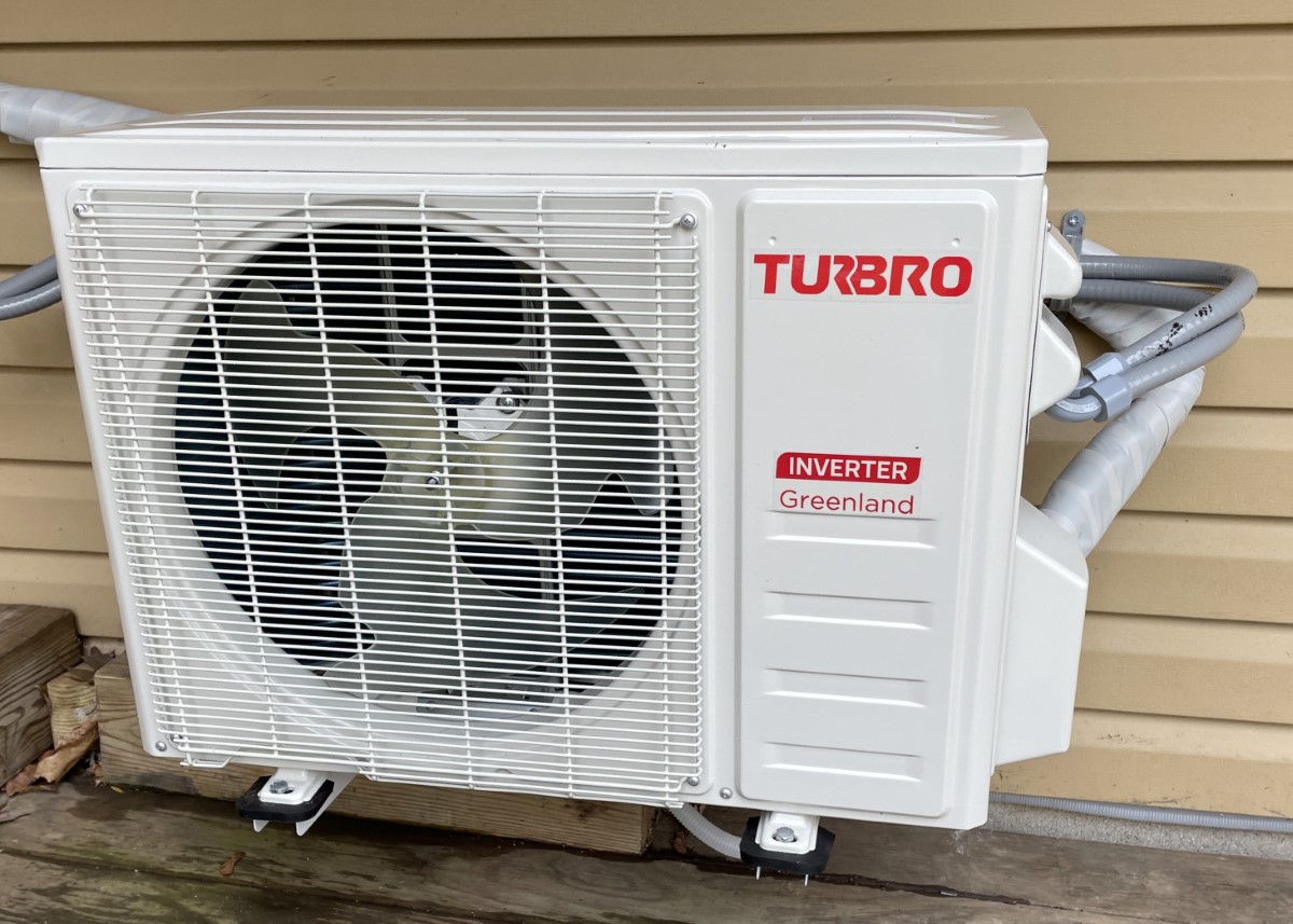 Turbro GL12K115 12000 BTU Wi Fi Ductless Mini Split AC with Heat Pump 14