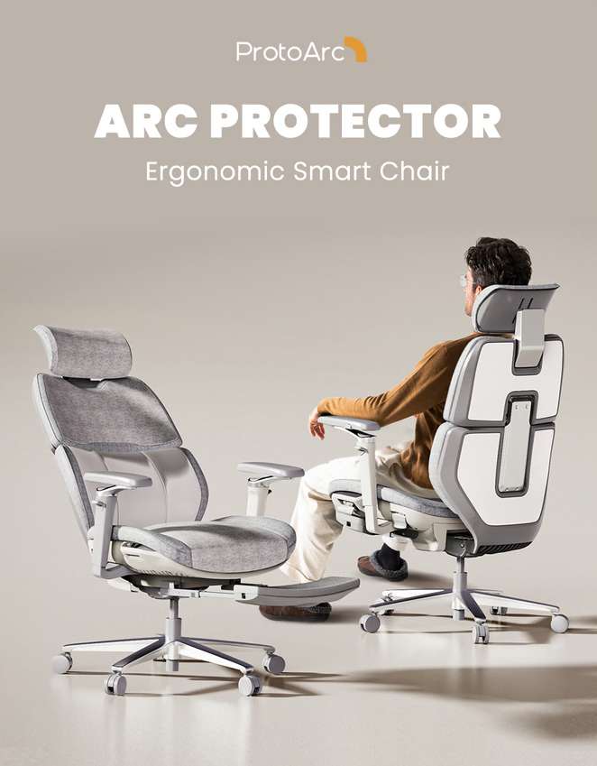 ProtoArc is crowdfunding a tech packed office chair – the Arc Protector Ergonomic Smart Chair