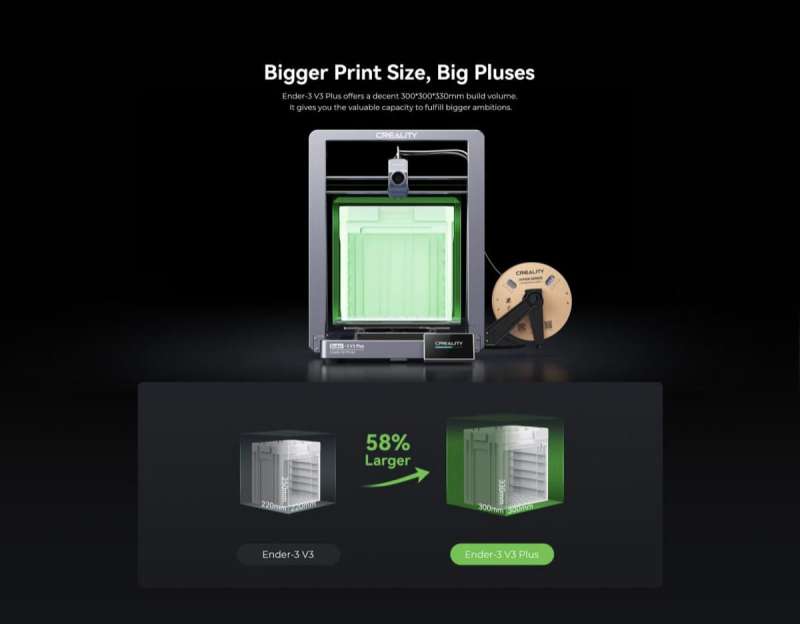 a large 3d printer with a green box