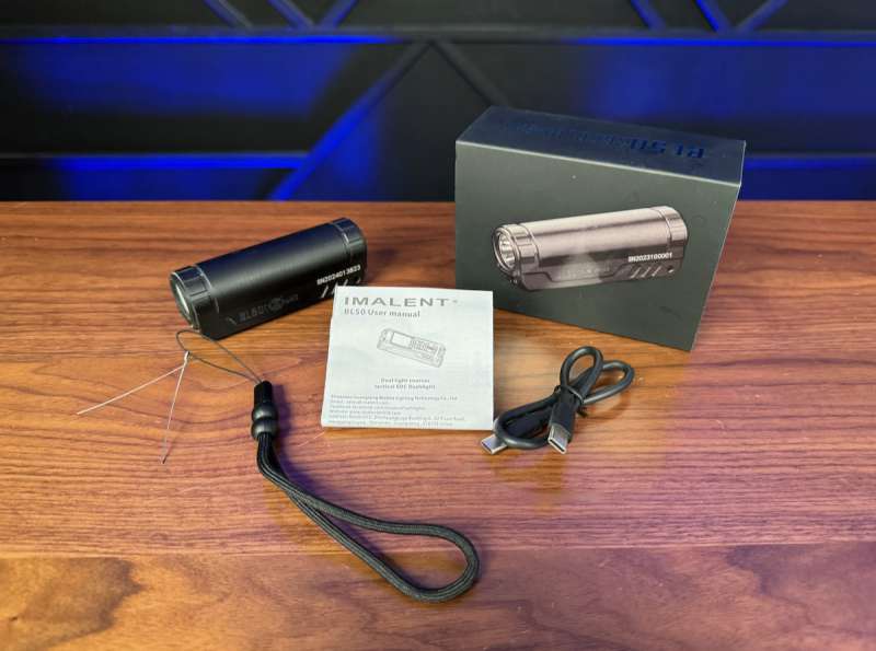 IMALENT BL50 flashlight package contents