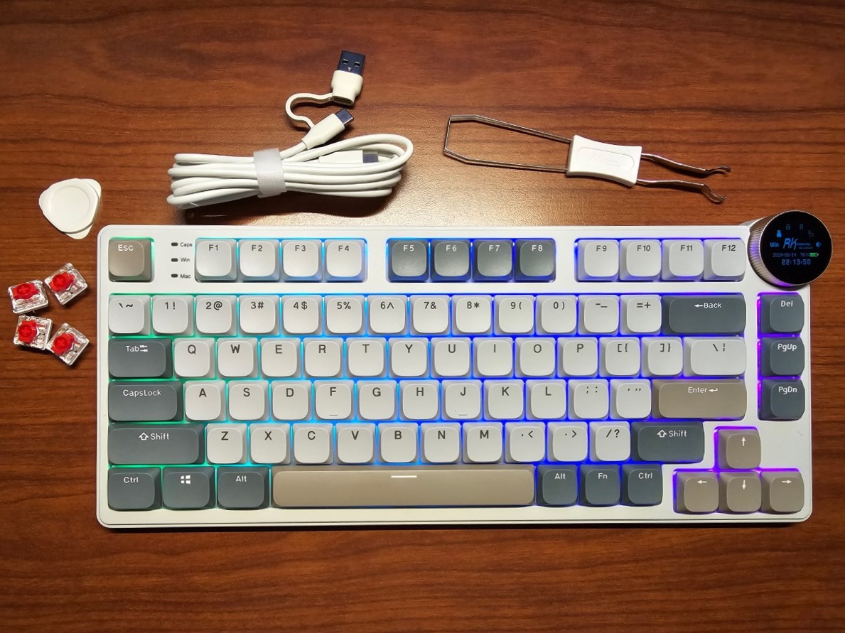 Royal Kludge N80 mechanical keyboard review - low profile, high ...