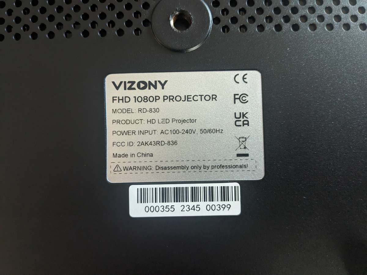 VIZONY 1080P Projector 3