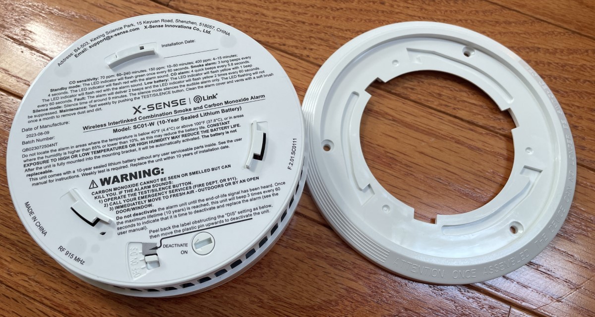X Sense SC01 W Smoke and Carbon Monoxide detector 06