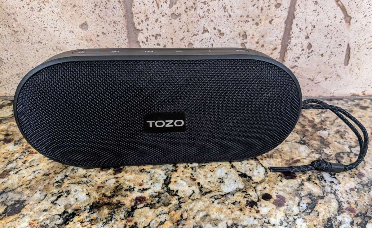 TOZO Bluetooth Speaker on a countertop