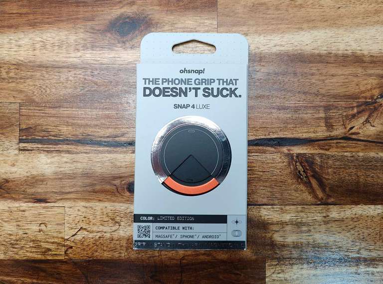 ohsnap! SNAP 4 LUXE MagSafe phone grip review The Gadgeteer