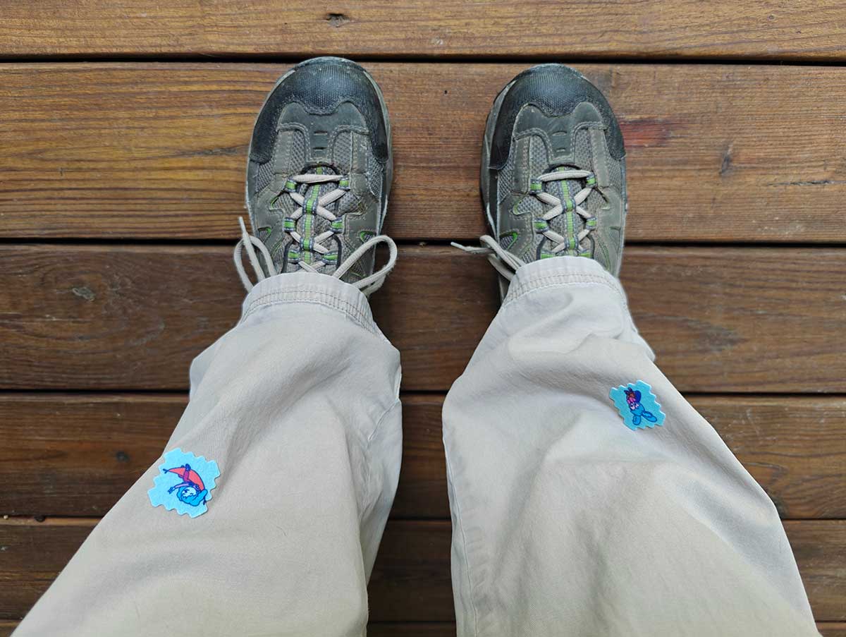 NATPAT Deet Free Tick Repellent sticker review - The Gadgeteer