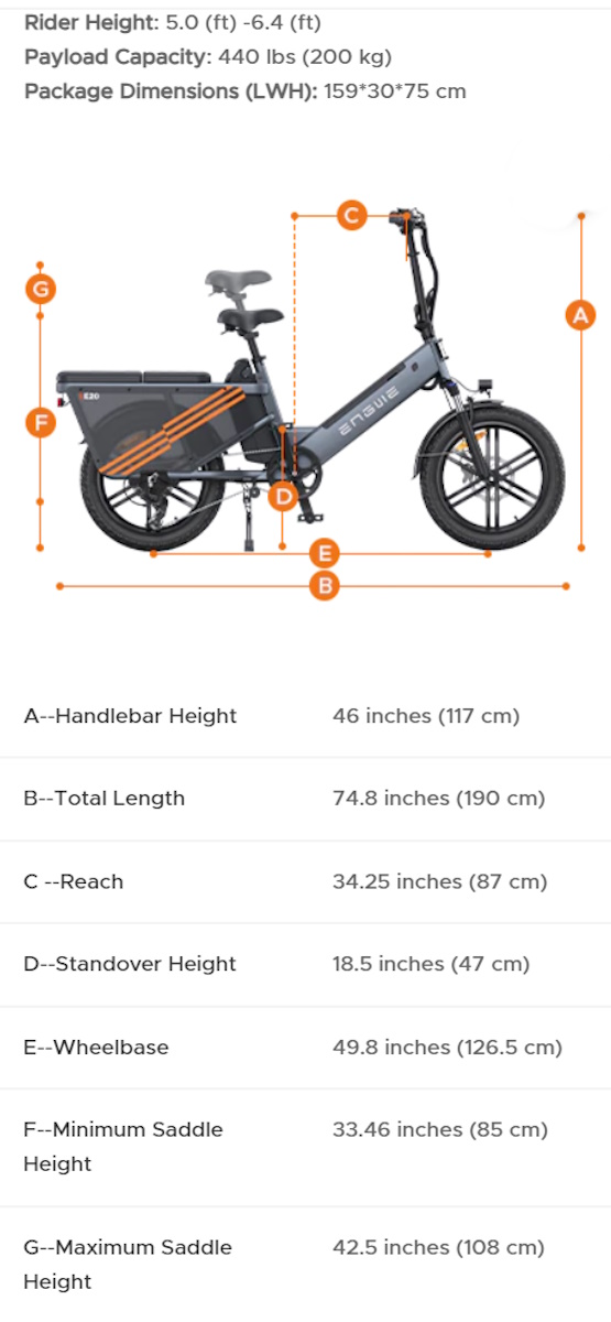 Engwe LE 20 Cargo Ebike 28