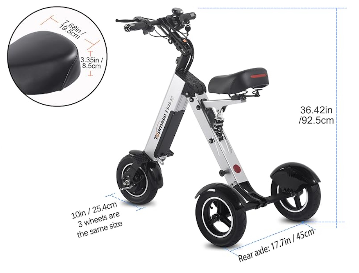 TopMate ES35 3 Wheels Foldable Trike 6