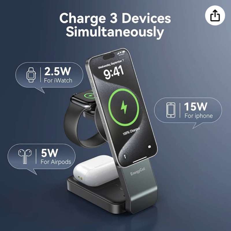 EnergyCell 3 in 1 Wireless Charging 7