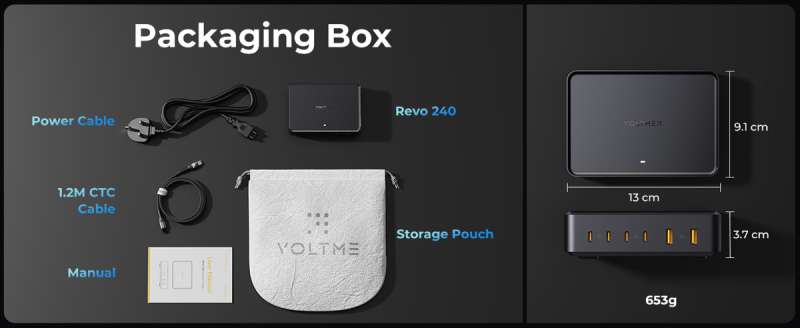 VOLTME 240W 6 Port USB Charger 14