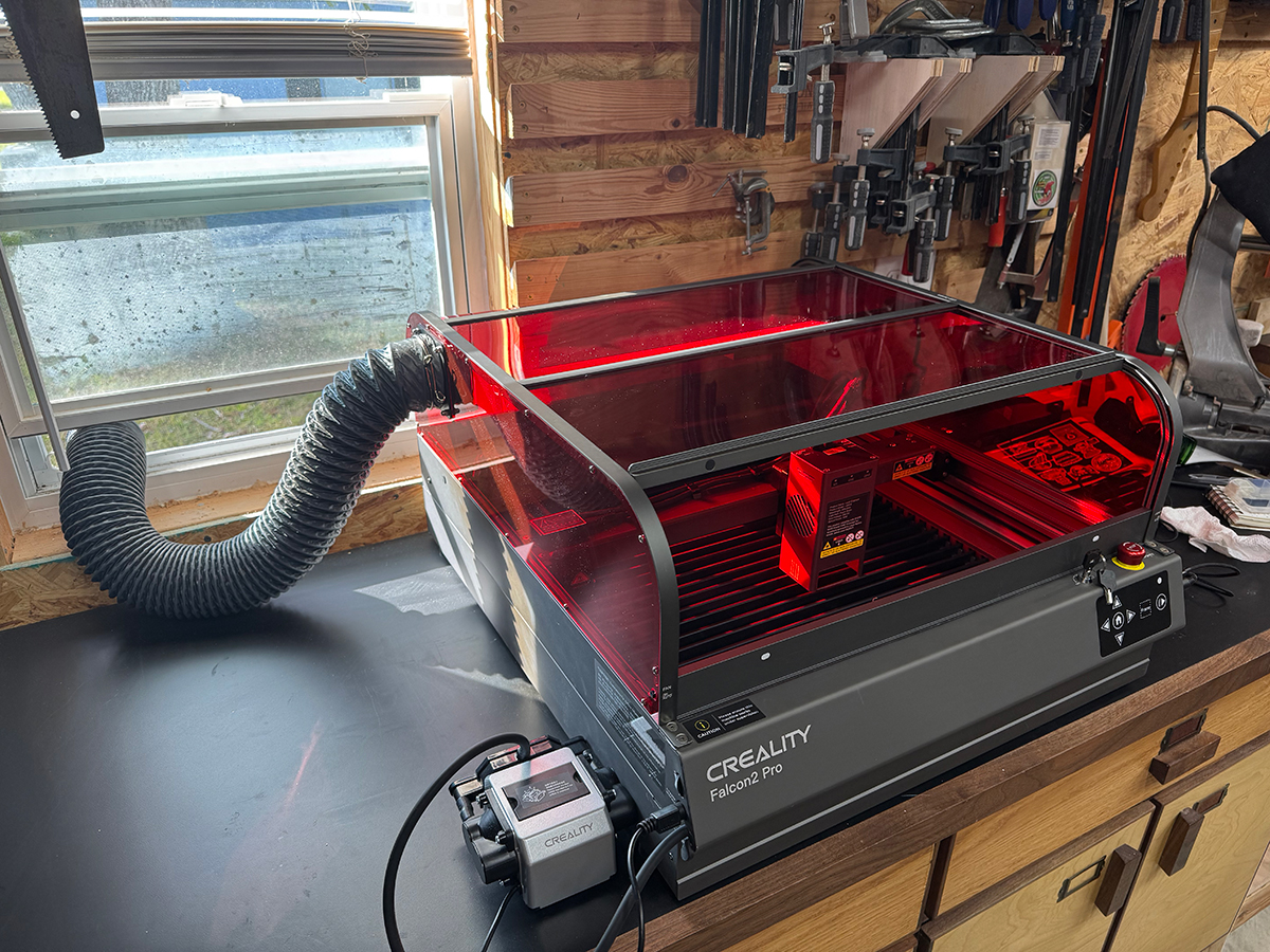 The Creality Falcon2 Pro 40W Laser Engraver